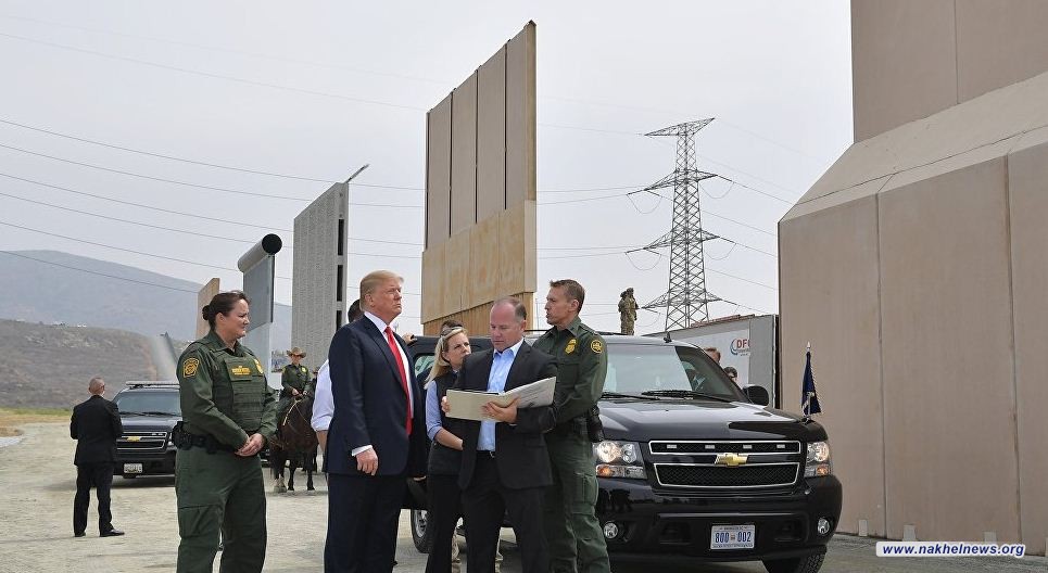 ترامب: الجيش سيتولى بناء الجدار الحدودي مع المكسيك إذا لم يصوت الديمقراطيون لصالحه